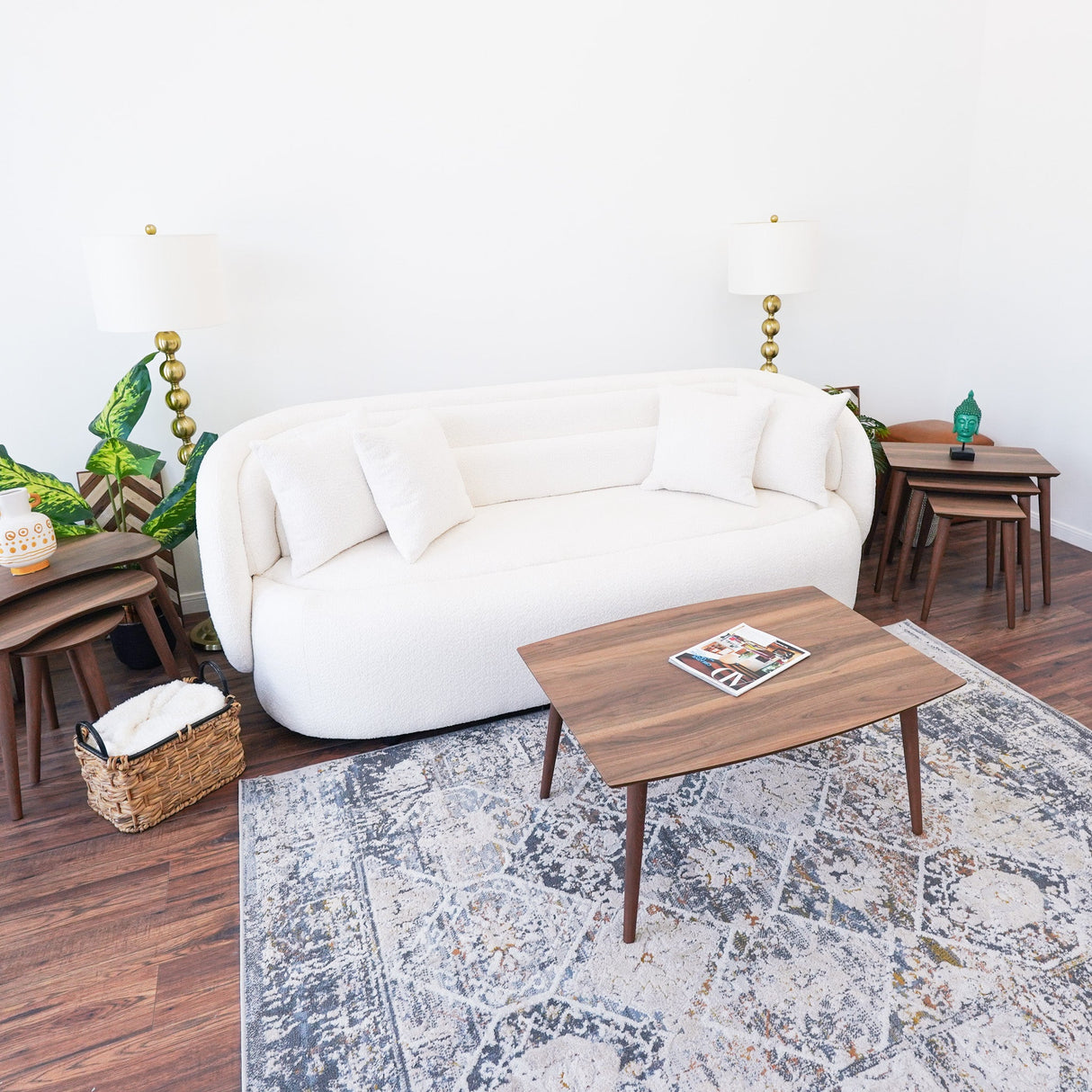 Deny Walnut Center Table by Ashcroft Furniture at Eve Furniture