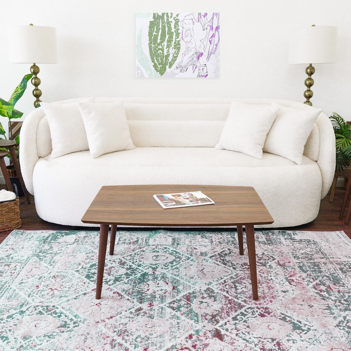 Deny Walnut Center Table by Ashcroft Furniture at Eve Furniture