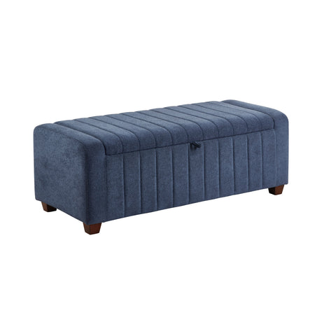 Derby Blue Storage Bench by Homelegance at Eve Furniture