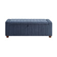 Derby Blue Storage Bench by Homelegance at Eve Furniture