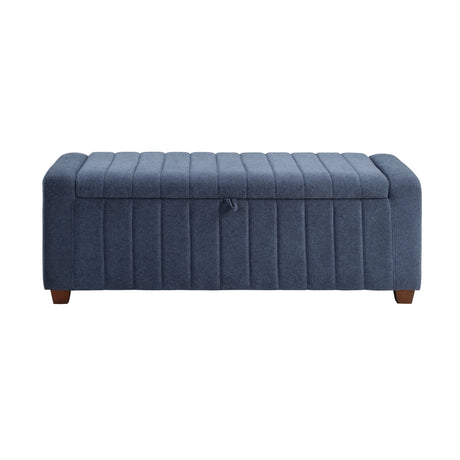 Derby Blue Storage Bench by Homelegance at Eve Furniture