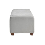 Derby Light Gray Storage Bench by Homelegance at Eve Furniture