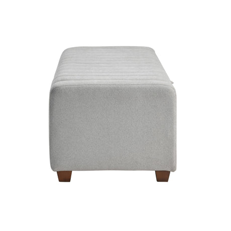 Derby Light Gray Storage Bench by Homelegance at Eve Furniture