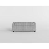 Derby Light Gray Storage Bench by Homelegance at Eve Furniture