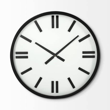 Derby Round Oversize Modern Wall Clock by Mercana at Eve Furniture