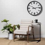 Derby Round Oversize Modern Wall Clock by Mercana at Eve Furniture