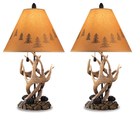 Derek Brown Table Lamp by Ashley at Eve Furniture
