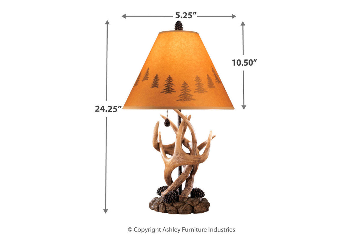 Derek Brown Table Lamp by ASHLEY FURNITURE at Eve Furniture