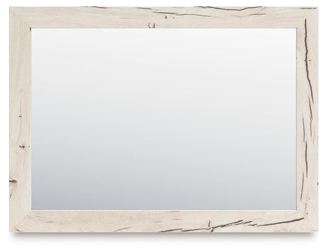 Derekson Light Natural Bedroom Mirror by Ashley at Eve Furniture