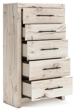 Derekson Light Natural Chest of Drawers by Ashley at Eve Furniture