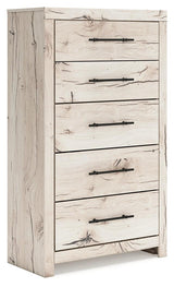 Derekson Light Natural Chest of Drawers by Ashley at Eve Furniture