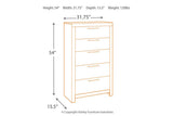 Derekson Multi Gray Chest of Drawers by Ashley at Eve Furniture