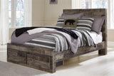 Derekson Multi Gray Full Storage Platform Bed by Ashley at Eve Furniture