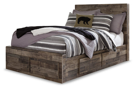 Derekson Multi Gray Full Storage Platform Bed with 6 Drawers by Ashley at Eve Furniture