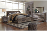 Derekson Multi Gray King Panel Bed by Ashley at Eve Furniture