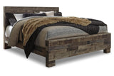 Derekson Multi Gray King Panel Bed by Ashley at Eve Furniture