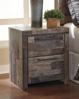 Derekson Multi Gray Nightstand by Ashley at Eve Furniture