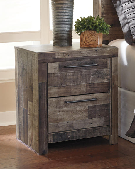Derekson Multi Gray Nightstand by Ashley at Eve Furniture