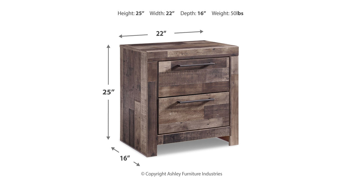 Derekson Multi Gray Nightstand by Ashley at Eve Furniture