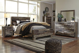 Derekson Multi Gray Panel Bedroom Set by Ashley at Eve Furniture