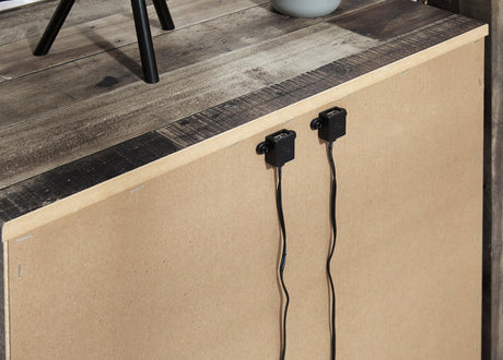 Derekson Multi Gray Panel Bedroom Set by Ashley at Eve Furniture