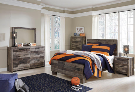 Derekson Multi Gray Panel Youth Bedroom Set by Ashley at Eve Furniture