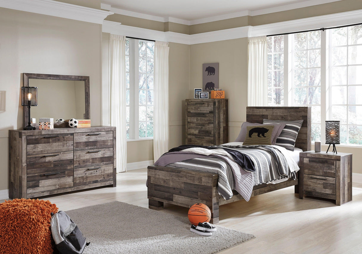 Derekson Multi Gray Panel Youth Bedroom Set by Ashley at Eve Furniture