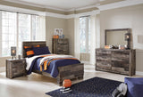 Derekson Multi Gray Panel Youth Bedroom Set by Ashley at Eve Furniture