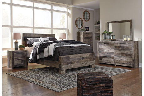 Derekson Multi Gray Queen Panel Bed by Ashley at Eve Furniture