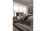 Derekson Multi Gray Queen Platform Bed with 4 Storage Drawers by Ashley at Eve Furniture