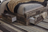 Derekson Multi Gray Queen Platform Bed with 6 Storage Drawers by Ashley at Eve Furniture