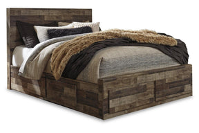 Derekson Multi Gray Queen Platform Bed with 6 Storage Drawers by Ashley at Eve Furniture