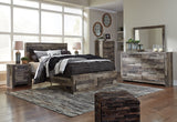 Derekson Multi Gray Storage Platform Bedroom Set by Ashley at Eve Furniture