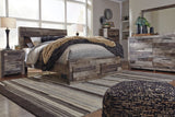 Derekson Multi Gray Storage Platform Bedroom Set by Ashley at Eve Furniture