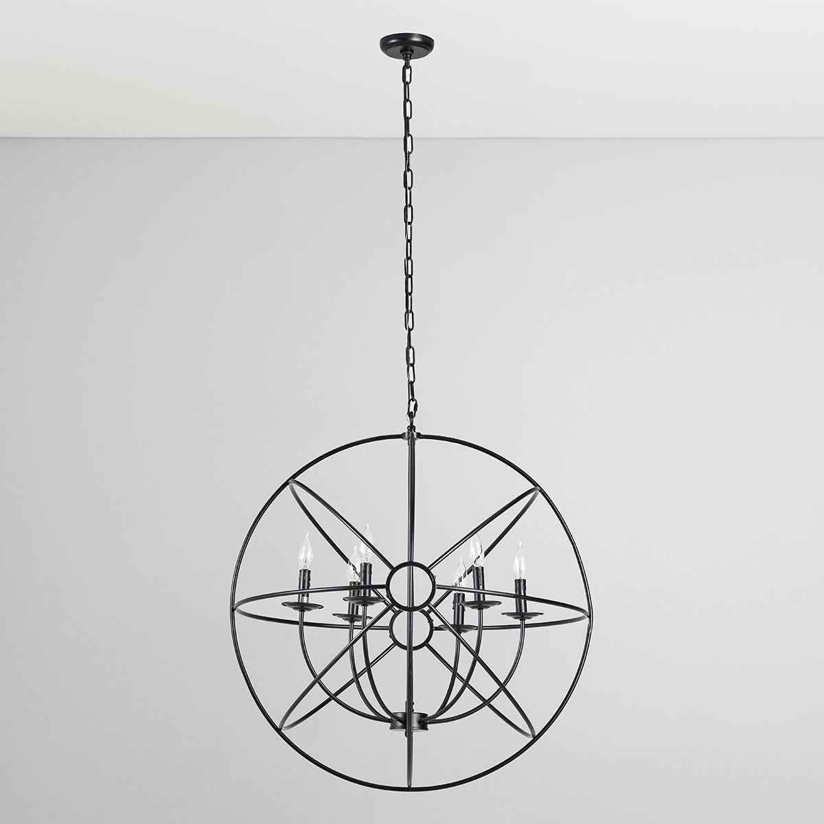Derince Black Chandelier by Classic Home at Eve Furniture