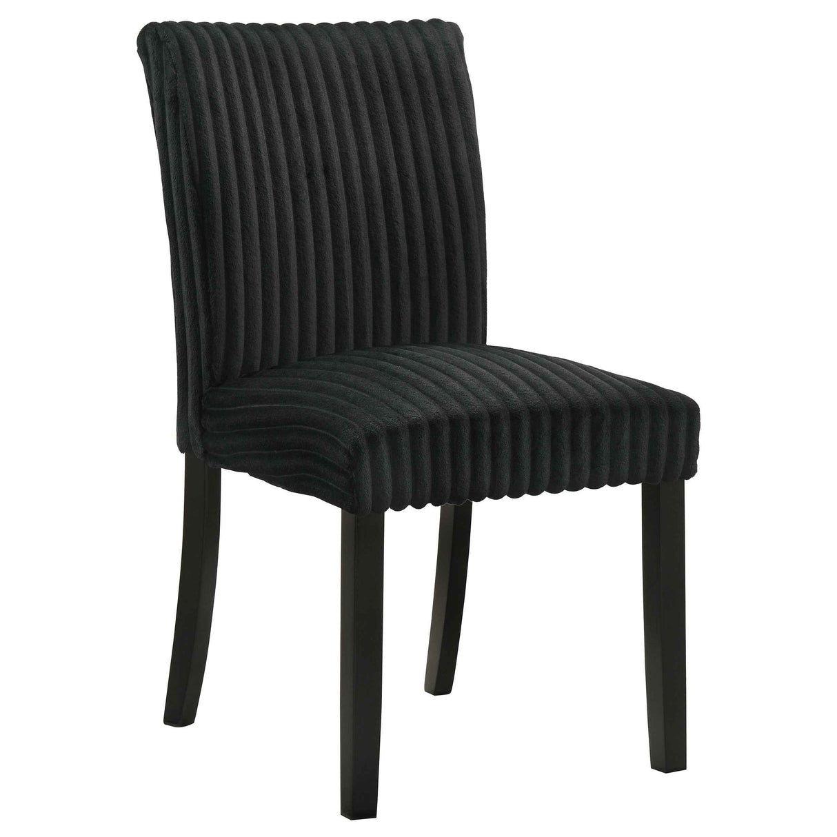 Dermott Black Upholstered Parson Dining Side Chair (Set of 2) by Coaster at Eve Furniture