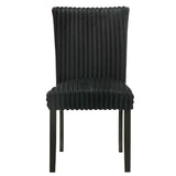 Dermott Black Upholstered Parson Dining Side Chair (Set of 2) by Coaster at Eve Furniture