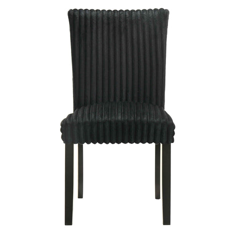 Dermott Black Upholstered Parson Dining Side Chair (Set of 2) by Coaster at Eve Furniture