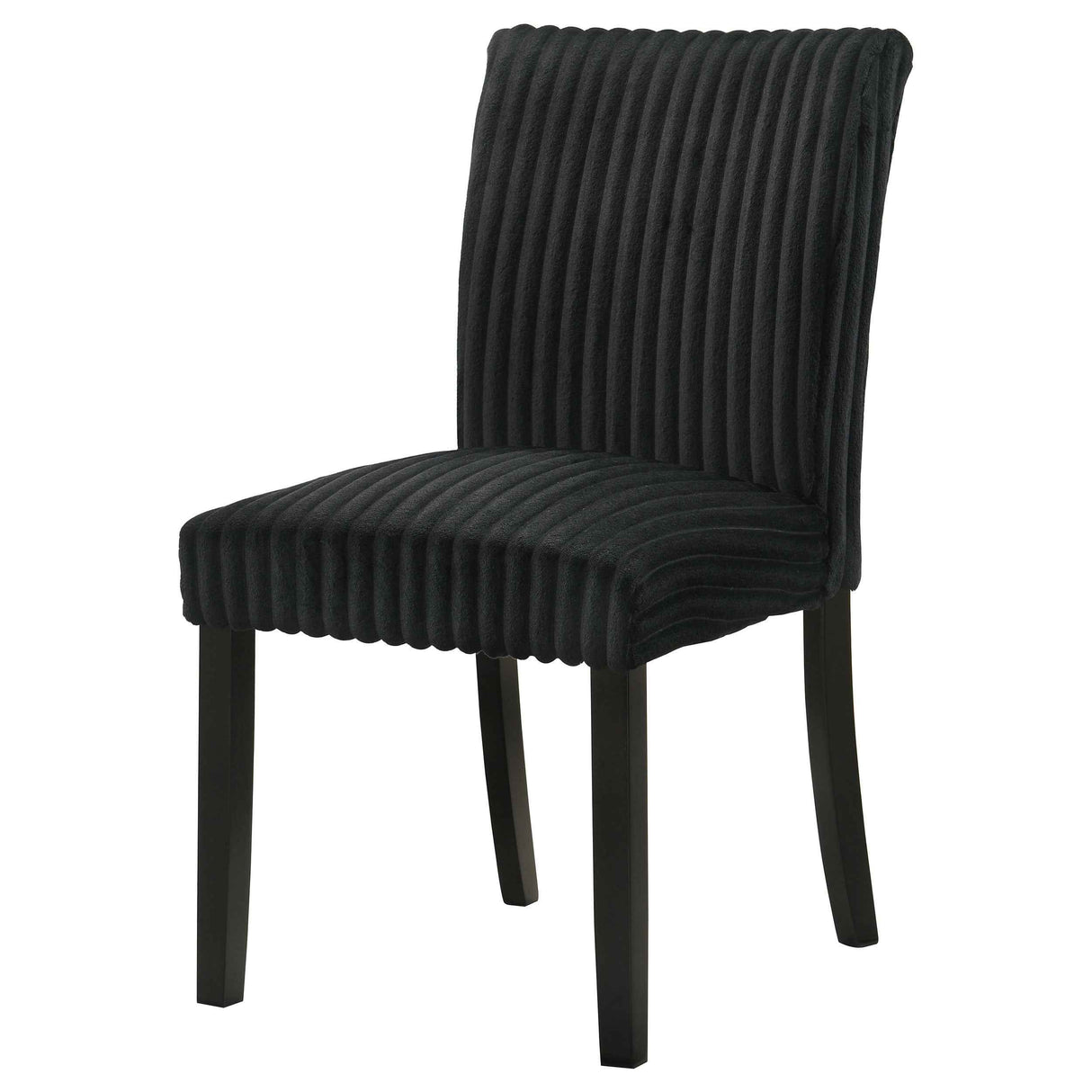 Dermott Black Upholstered Parson Dining Side Chair (Set of 2) by Coaster at Eve Furniture