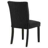 Dermott Black Upholstered Parson Dining Side Chair (Set of 2) by Coaster at Eve Furniture
