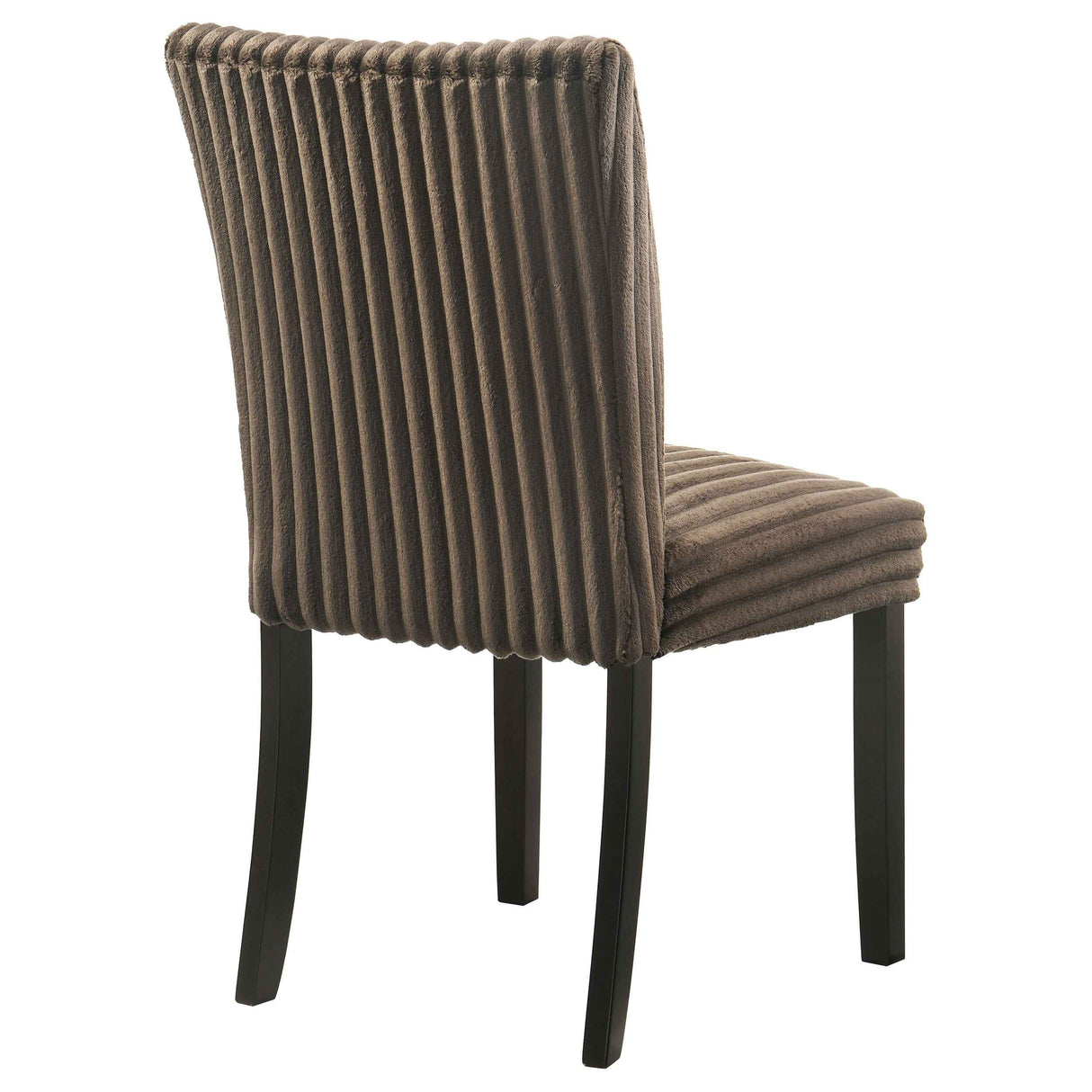 Dermott Chocolate Upholstered Parson Dining Side Chair (Set of 2) by Coaster at Eve Furniture