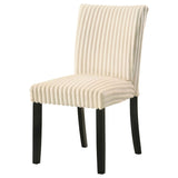 Dermott Cream Upholstered Parson Dining Side Chair (Set of 2) by Coaster at Eve Furniture
