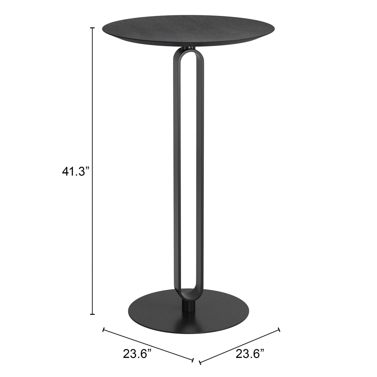 Derry Black Bar Table by Zuomod at Eve Furniture