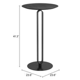 Derry Black Bar Table by Zuomod at Eve Furniture