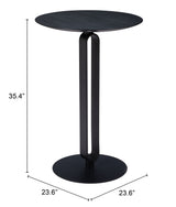 Derry Black Counter Table by Zuomod at Eve Furniture