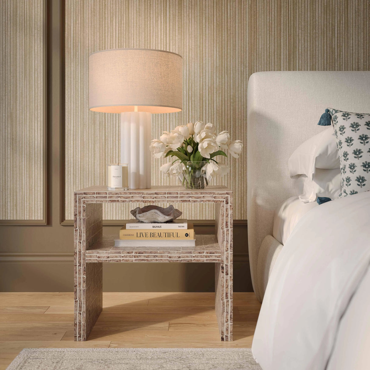 Derry Capiz Shell Nightstand by TOV Furniture at Eve Furniture
