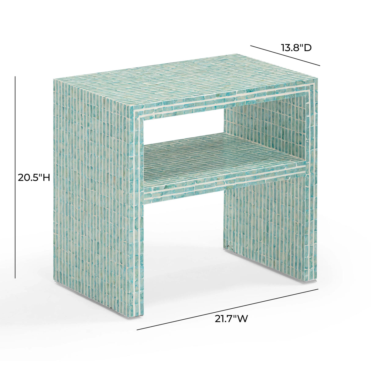Derry Capiz Shell Nightstand by TOV Furniture at Eve Furniture