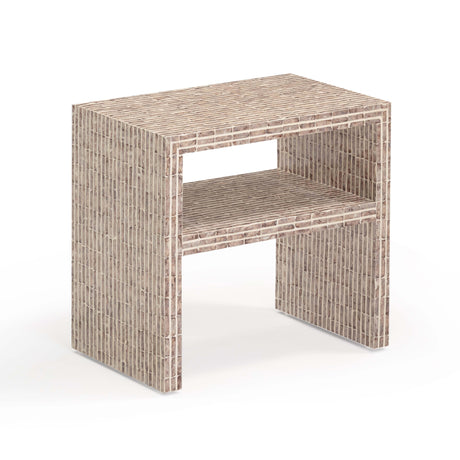Derry Capiz Shell Nightstand by TOV Furniture at Eve Furniture