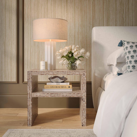 Derry Capiz Shell Nightstand by TOV Furniture at Eve Furniture