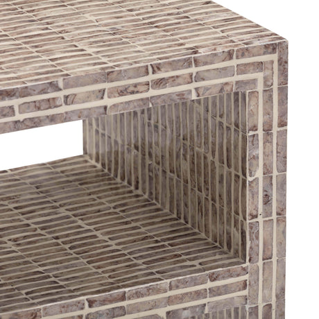 Derry Capiz Shell Nightstand by TOV Furniture at Eve Furniture